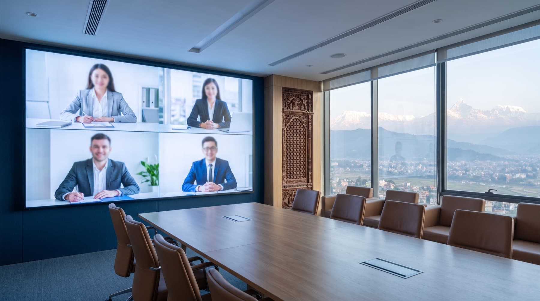Corporate AV & Meeting Spaces — illustrative scene