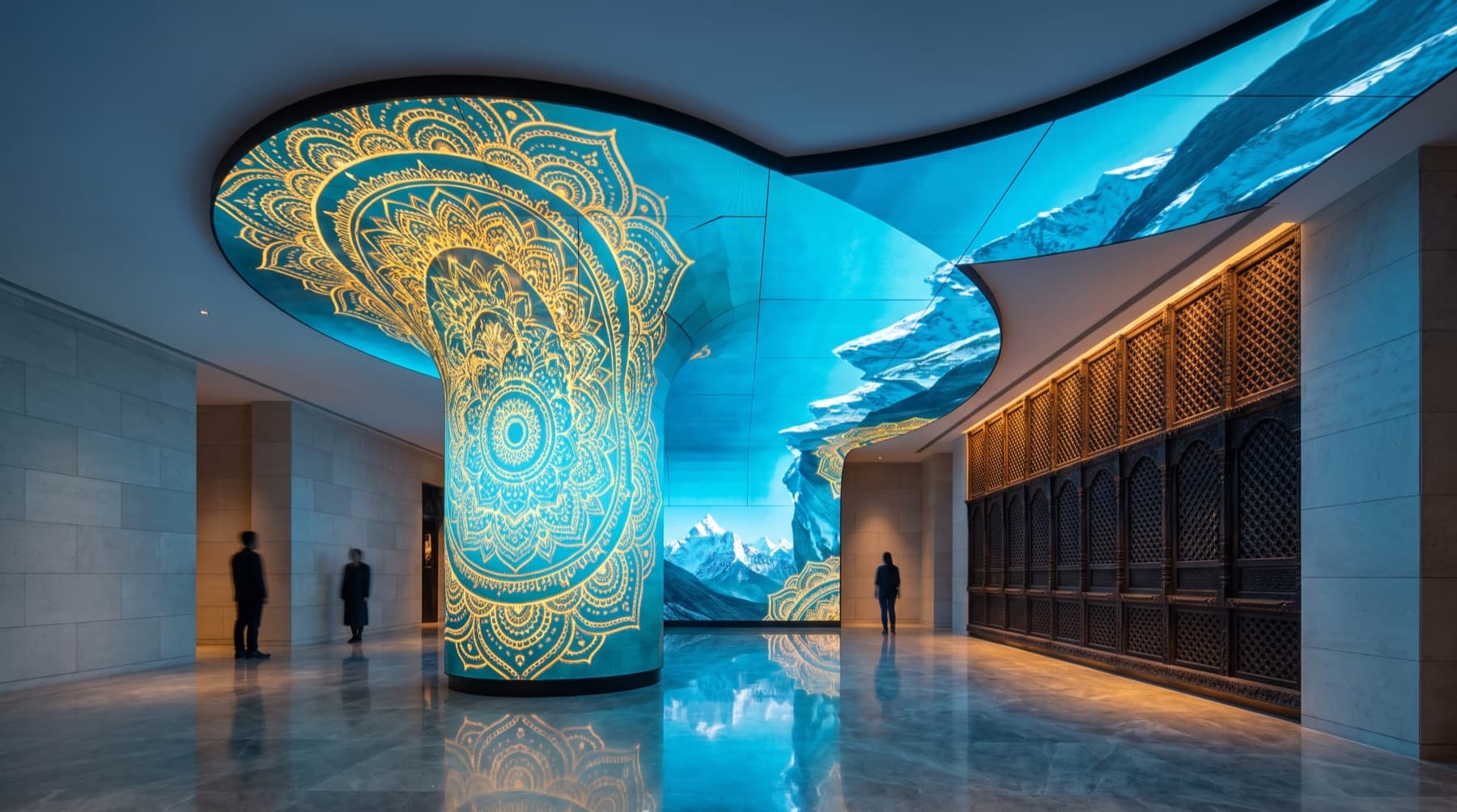 Lobbies & Creative Installations — illustrative scene
